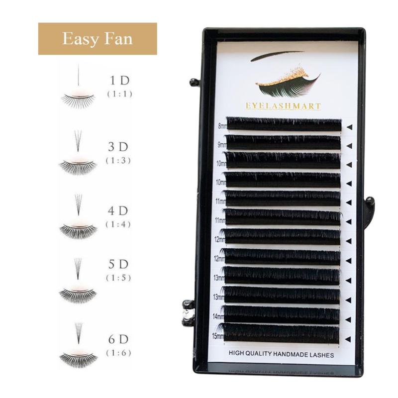 

Easy Fan Lashes Bloom Eyelash Extension Austomatic Flowering Fast Fan Tight Root Volume Lashes