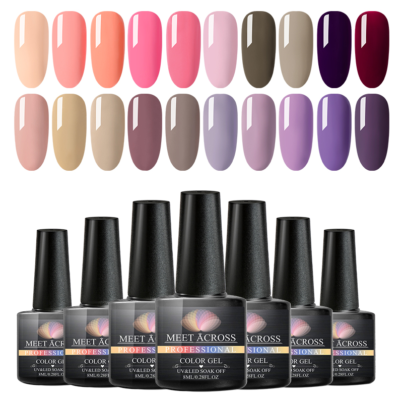 

Gel Nail Polish Set Glitter Gel Polish Nail Kit Pure UV Set For Varnish Manicure Uv For Art