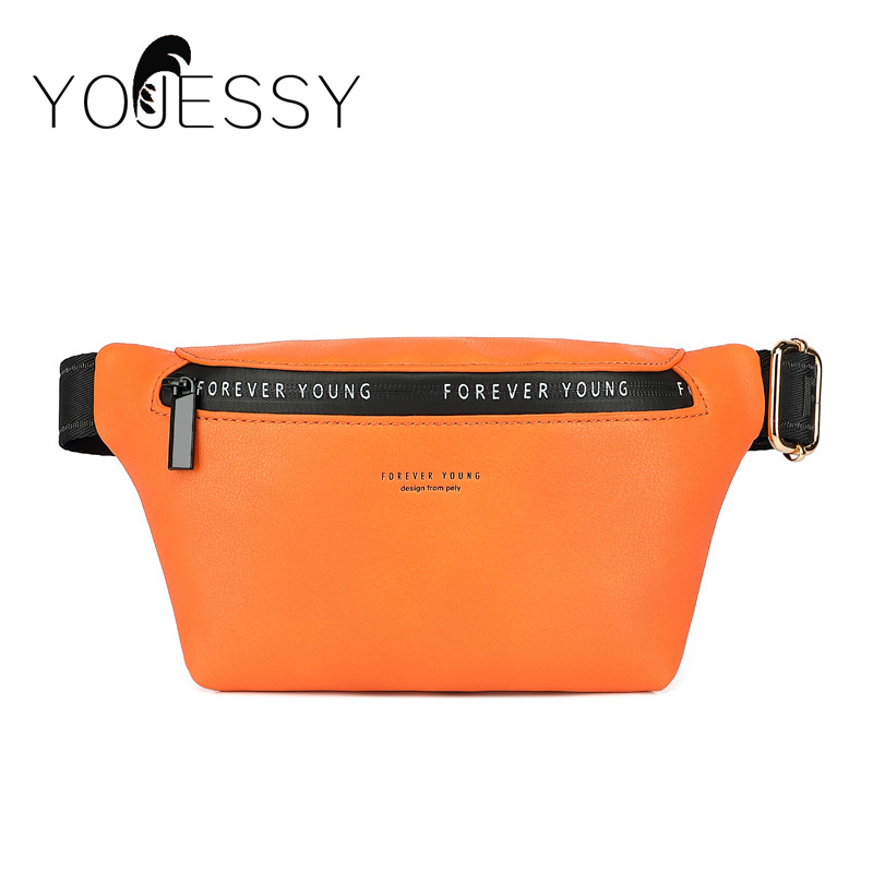 

YOJESSY Waist Bag Leather Luxury Fanny Pack Large Capacity Waist Pack women Belt Bag Multifunction Chest, Yellow