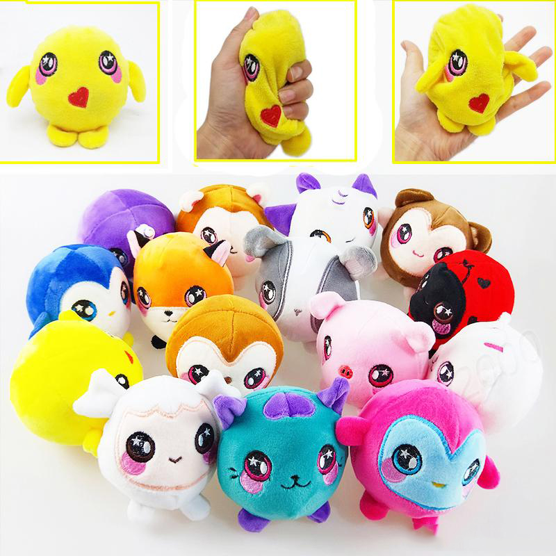

Squishamals Kawaii Animal Plush Squishy Stuffed Slow Rising Toys Stress Reliever Phone Charms Squeeze Decompression kids toys Gift