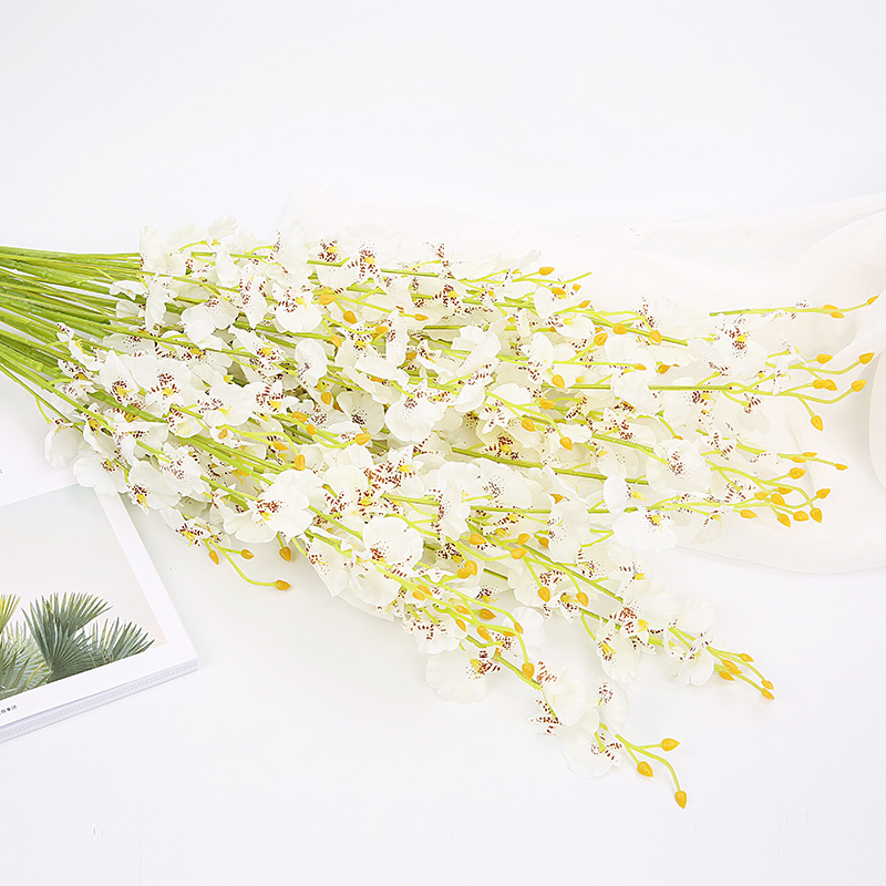 

10Branches 95cm Artificial Dancing Orchid Flower Bouquet for Wedding Home Garden Office Hotel Bedroom Decoration Fake Flowers, Pink