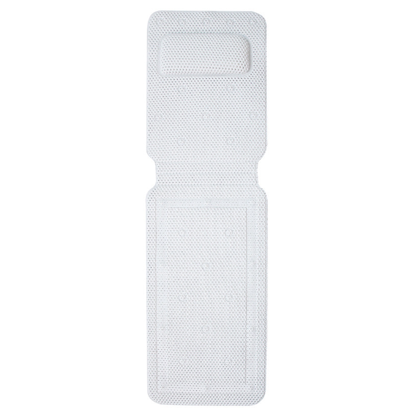 

home bathroom Full Body Bath Pillow Mat Soft Body Spa Bath Mattress Non-Slip Suction Cup Headrest Neck Back Support Mat