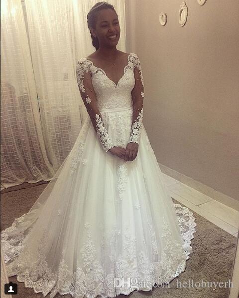 Long Sleeve Lace Drop Waist Dress 