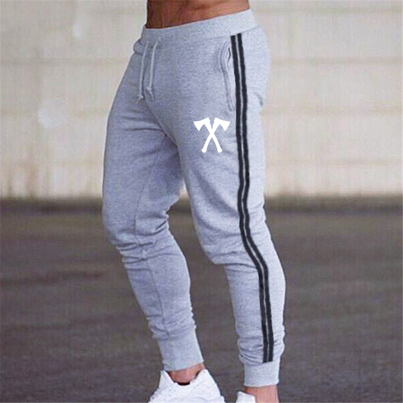 

Mens Jogger Sweatpants 2020 New Fashion Joggers Striped Pants Gyms Clothing Men's Fitness Workout Sporting Trousers, Photo color