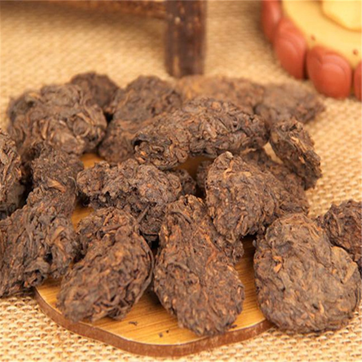 

200g Ripe Puer Tea Loose Aged Black Puerh Tea Block Organic Natural Puer Oldest Tree Cooked Puerh Green Food Preferred