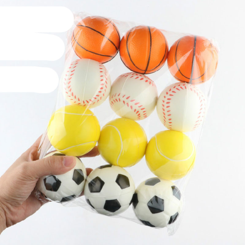 

Baseball Soccer Basketball tennis Sponge Balls 6.3cm Soft PU Foam Ball Fidget Relief Toys Novelty Sport Games For Children Free Shipping