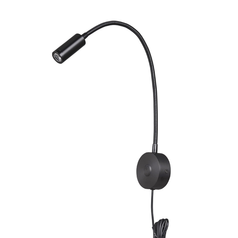 

Plug-in Reading Light Wall Touch Dimmable Wall Lamps Adjustable Wall Mounted Sconce Lighting for Bedroom Bedside Reading Fixture