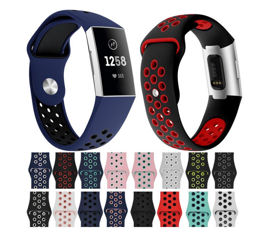

Watch Band For Fitbit Charge 3 Outdoor Sport Soft Silicone Replacement Band For Fitbit Charge3 Wristband Bracelet Watch Strap