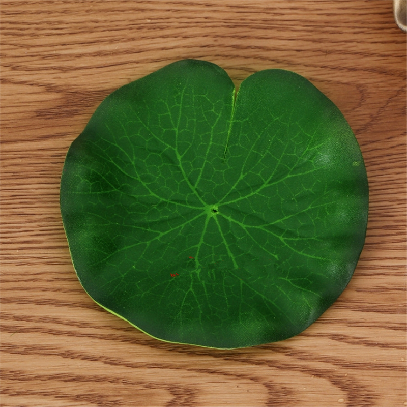 

1pcs 10-60 Cm Real Touch Artificial Lotus Leaf Foam Flowers Water Lily Floating Pool Plants For Wedding Garden EVA Decoration, 10 cm