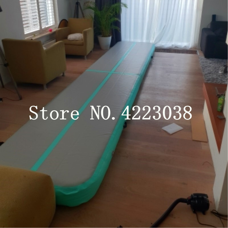 

shpping pump 3*1*0.1m inflatable gymnastics airtrack tumbling air track floor trampoline for home use/training/beach/cheerleading