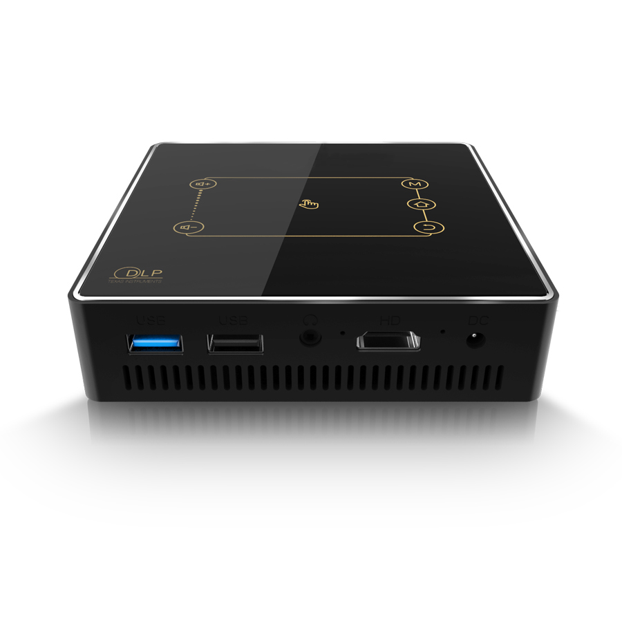 

Raypodo DLP smart handheld projector Built-in Touch Panel With Dual WIFI Bluetooth HDMI