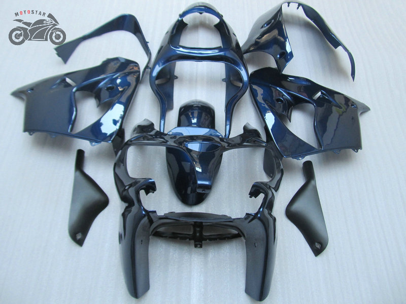 

High quality Chinese fairing kits for Kawasaki Ninja 2000 2001 ZX9R ZX-9R 00 01 ZX 9R dark blue body repair fairings motorcycle parts, Same as picture