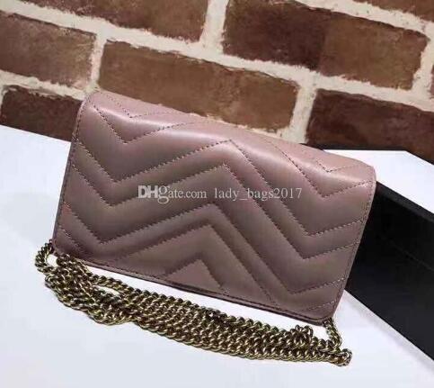 

Classic Love Heart V Wave Pattern Satchel Chain Bags Key Chain Real Leather Crossbody Shoulder Bag Purse Messenger Handbag, Red