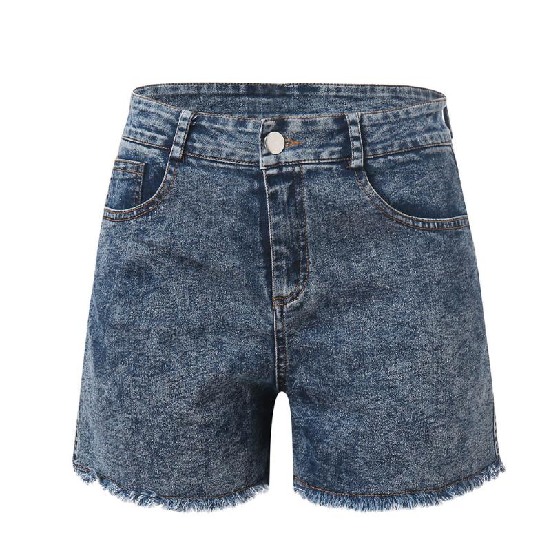 

Summer New Style Women Street Trendy High Waist Slim Short Jeans, Female Vintage Brand Casual Hot Pants Stretch Denim Shorts, Black