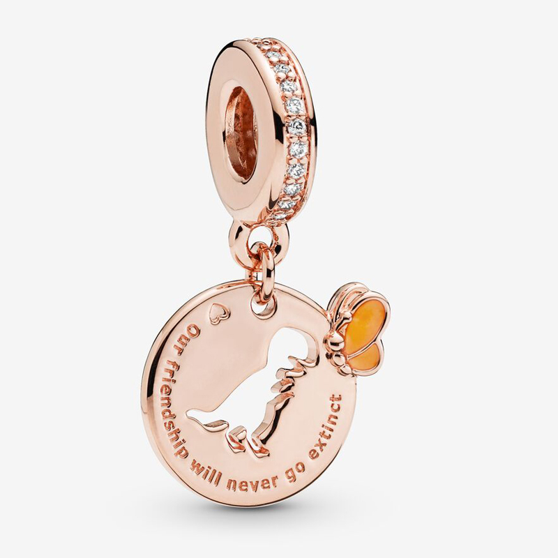 Fit Pandora Bracelet Charm 925 Silver Dinosaur Butterfly Friendship Style Charms Beads Bracelets Bangle Gift DIY Jewelry With Original LOGO-image-487090216