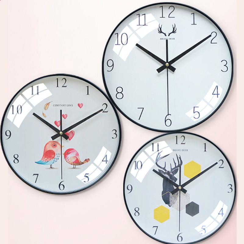 

12 inch Nordic style art wall clock bedroom living room clock modern simple personality creative fashion trend