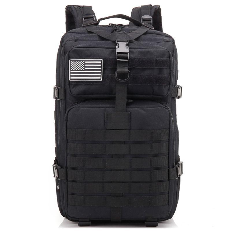 

ICON 34L Tactical Assault Pack Backpack Army Molle Waterproof Bug Out Bag Small Rucksack for Outdoor Hiking Camping Hunting(bl, Black