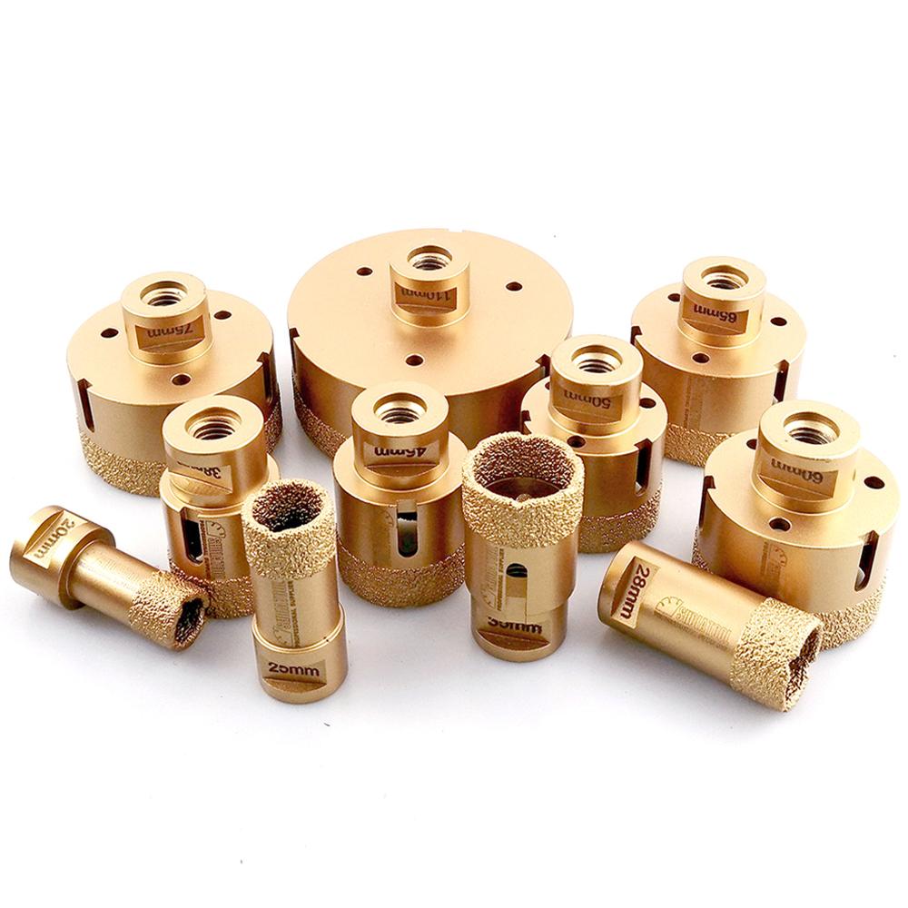 

SHDIATOOL 1pc Diamond Vacuum Brazed Drilling Core Bits M14 Connection Drill Bits Hole Saw Diamond Height 15MM Dry/wet drilling