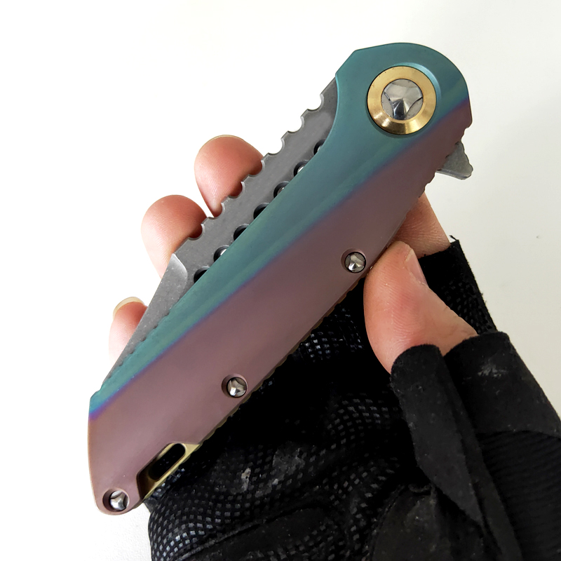 

Limited Customization Version Warhound Folding Knife S35VN Blade TC4 Titanium Handle Tactical Outdoor Knives Camping Hunting Survival Tools