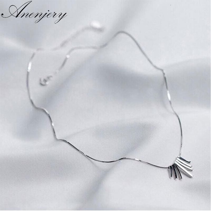 

Simple Fashion 925 Sterling Silver Tassel Necklace For Women Girl Birthday Gift Silver 925 Jewelry