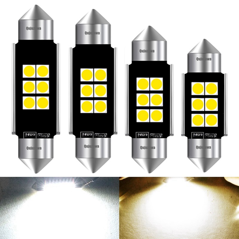 Fino a 10X 31 36 39 41 mm C5W 3SMD 5050 Bianco Auto Interno CUPOLA Festone Lampadina