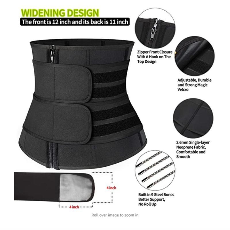 Tamim Control Perte Sweat Shaper Wrap Support Bande de poids de fitness pour les ornements de sécurité facile à sécurité