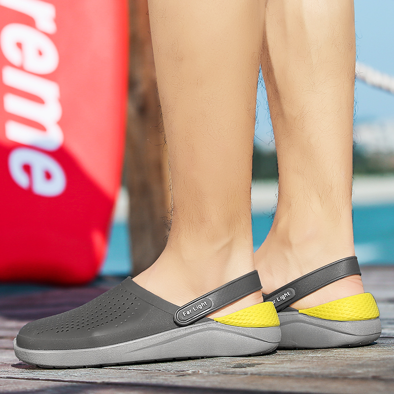 

Original Classic Garden Flip Flops Water Shoes Men Summer Beach Aqua Slipper Outdoor Swimming Surf Sandals Gardening Shoes, Blue