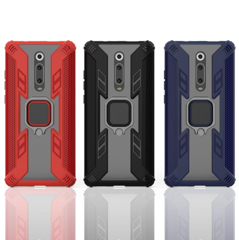 

For Xiaomi Redmi K20 Case Ring Luxury Colorful Slim Sticker Hard Plastic TPU Cover Case For Xiaomi Redmi K20 / K20 Pro / Mi 9T