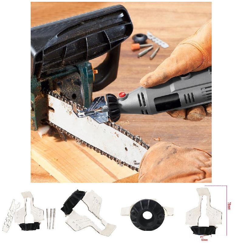 

High Speed Steel Chainsaw Sharpening Kit Electric Grinder Sharpening Polishing Attachment Set Saw Chains Tool