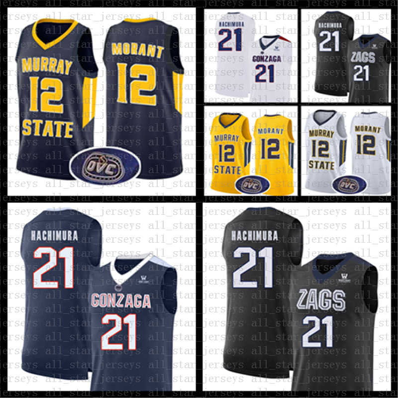 

017 Murray State Racers University 12 Ja Morant NCAA Jersey Gonzaga Bulldogs 21 Rui Hachimura university college Basketball Jerseys shua19, Ncaa- mo li zhou
