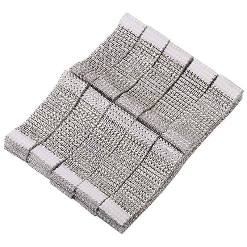 

Napkin Rings Rhinestone Napkin Rings Adornment For Wedding Party (100 PCS, Silver