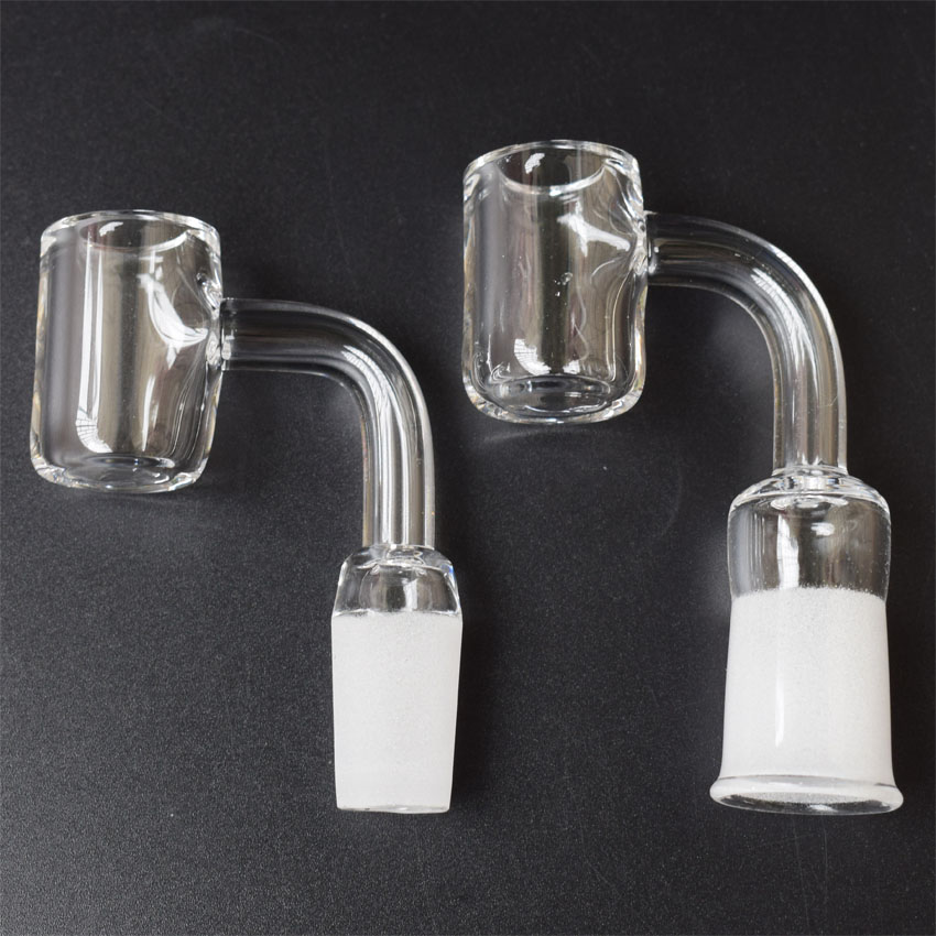 

4mm Thick Flat Top XL Quartz Banger Nail With 10mm 14mm 18mm Female Male Domeless Quartz Nail for Glass Water Pipes