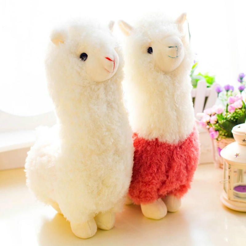 

Cute  Cartoon Alpaca Plush Doll Toy Fabric Sheep Soft Stuffed Animal Plush Llama Yamma Birthday Gift for Baby Kid Children LA204, Green