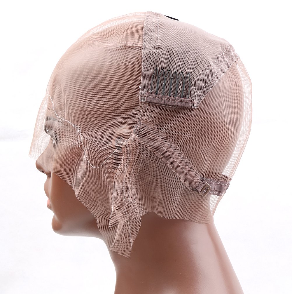 

Bella Hair Glueless Full Lace Wig Cap for Making Wigs with Adjustable Straps and Combs S M L
