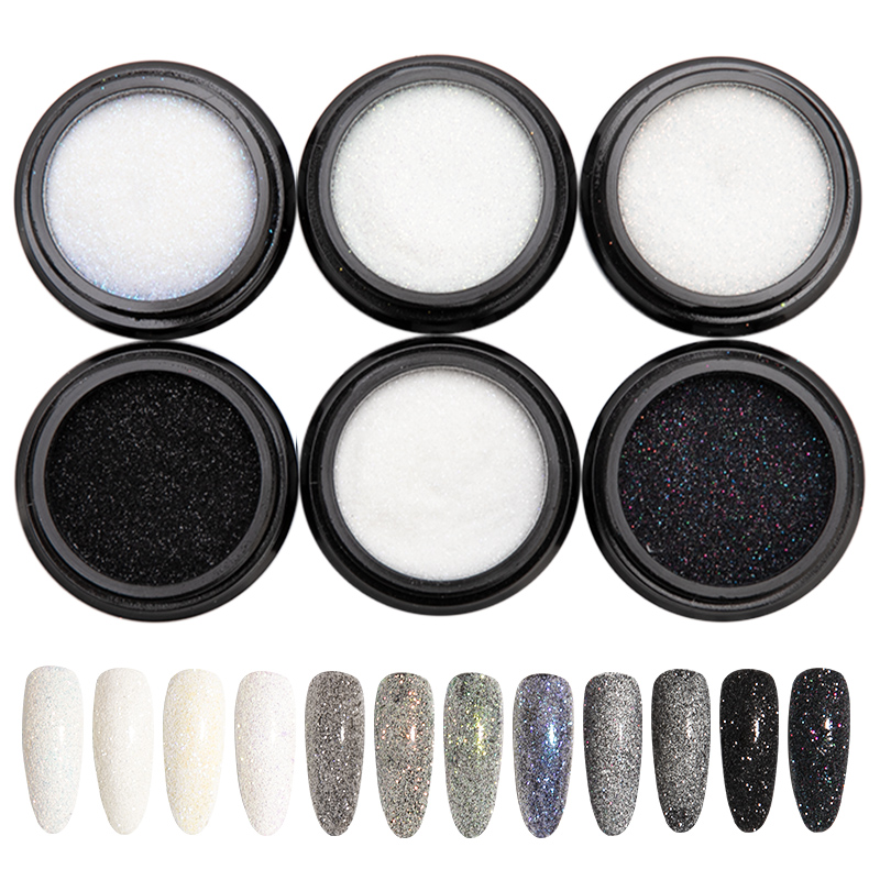 

1 Box Sugar Nail Powder Nail Mirror Glitter Powder Holographic Glitter Laser Dust UV Gel Polish Chrome