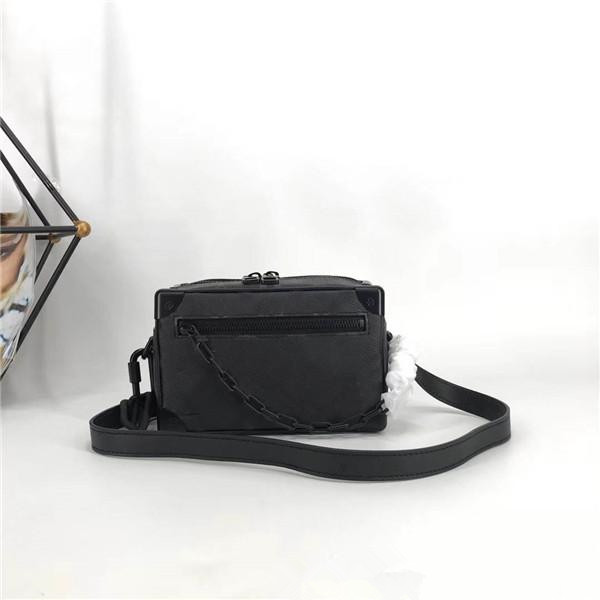 

Newest small Bags for Women and men Mini soft trunk shoulder bag 44480 Taiga leather minibag Casual Purse and Handbags full colour, Black