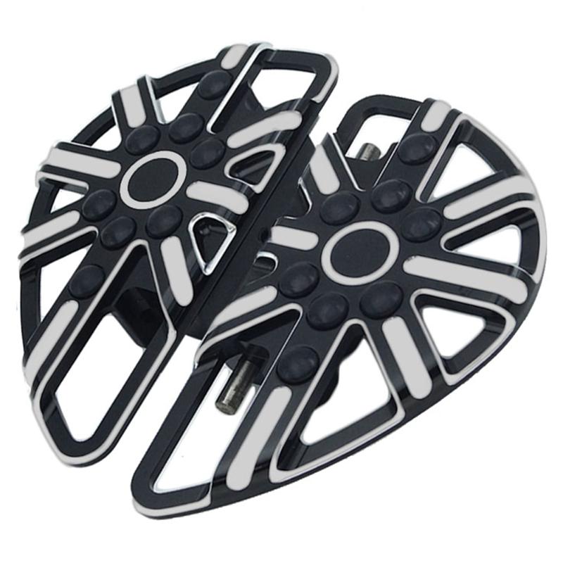 

Floorboard Stretched Passenger Special Black Pedal for Motorcycles Touring Softail Road King Glide Dyna