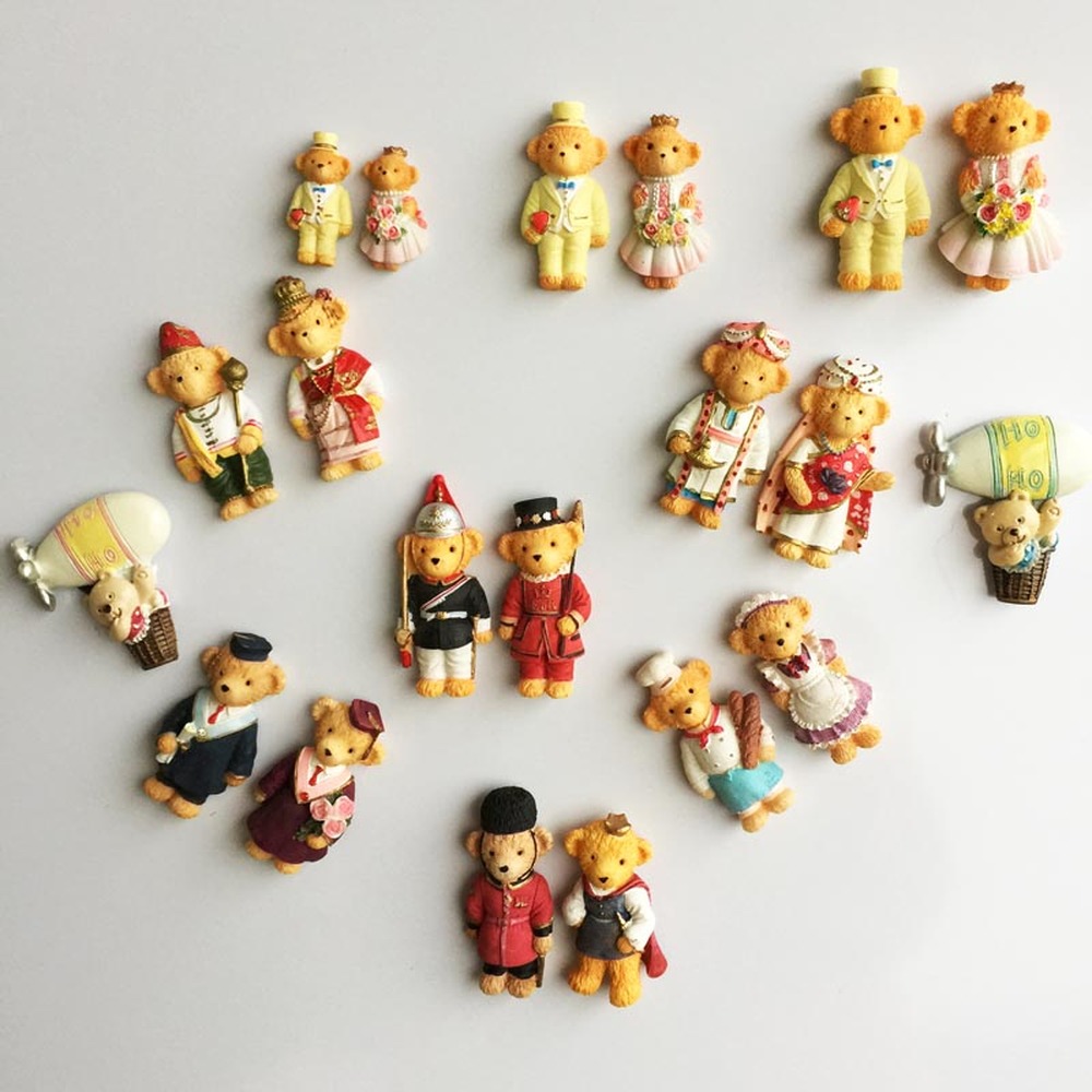 

BABELEMI European Fashion Cute Bear with Wedding Dress Tourist Souvenirs Wedding Gifts Crafs Home Decorations