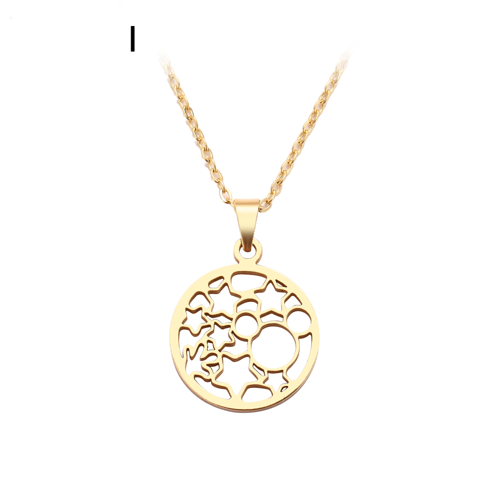 

Fashion Jewelry Stainless Steel Necklace For Women Man Universe Milky Way Star Choker Pendant Necklace Engagement Jewelry Gift