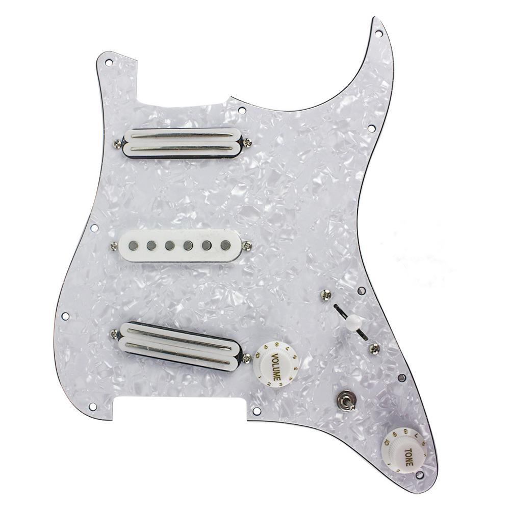 Guitar Pickups SSS Alnico 5 Dual Rail & Single Coil Pickup Guitar Accessories Guitar Pickguard Suitable for ST style guitars-image-546143773
