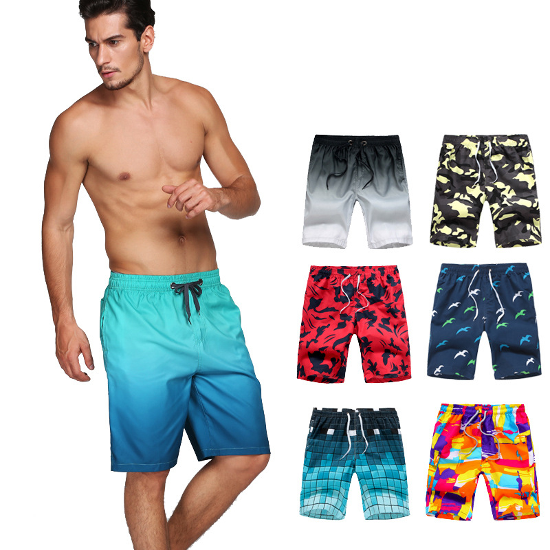 

Multicolour Beach Shorts Swim Summer Board Shorts Big Size -4XL Men Surfing Elastic Quick Dry Men Summer Beachwear