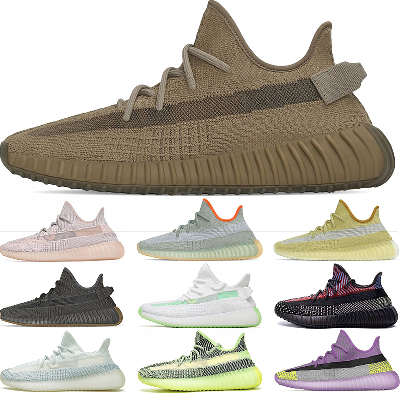 

Top Quality Running Shoes Cinder Earth Yecheil Yeezreel Marsh Desert Sage Static Reflective Synth Mens Sneakers Sports Size 36-47, Core black red 36-47