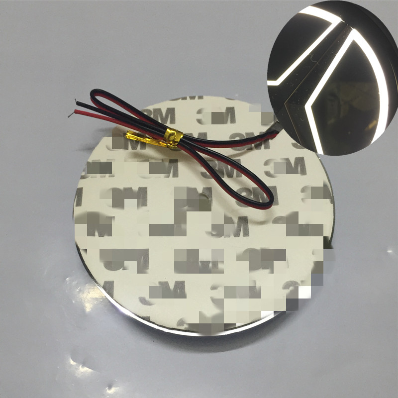 

87mm 5D Car LED Logo Light White Red Blue Auto Emblem Bulb Rear Styling Badge Lamp