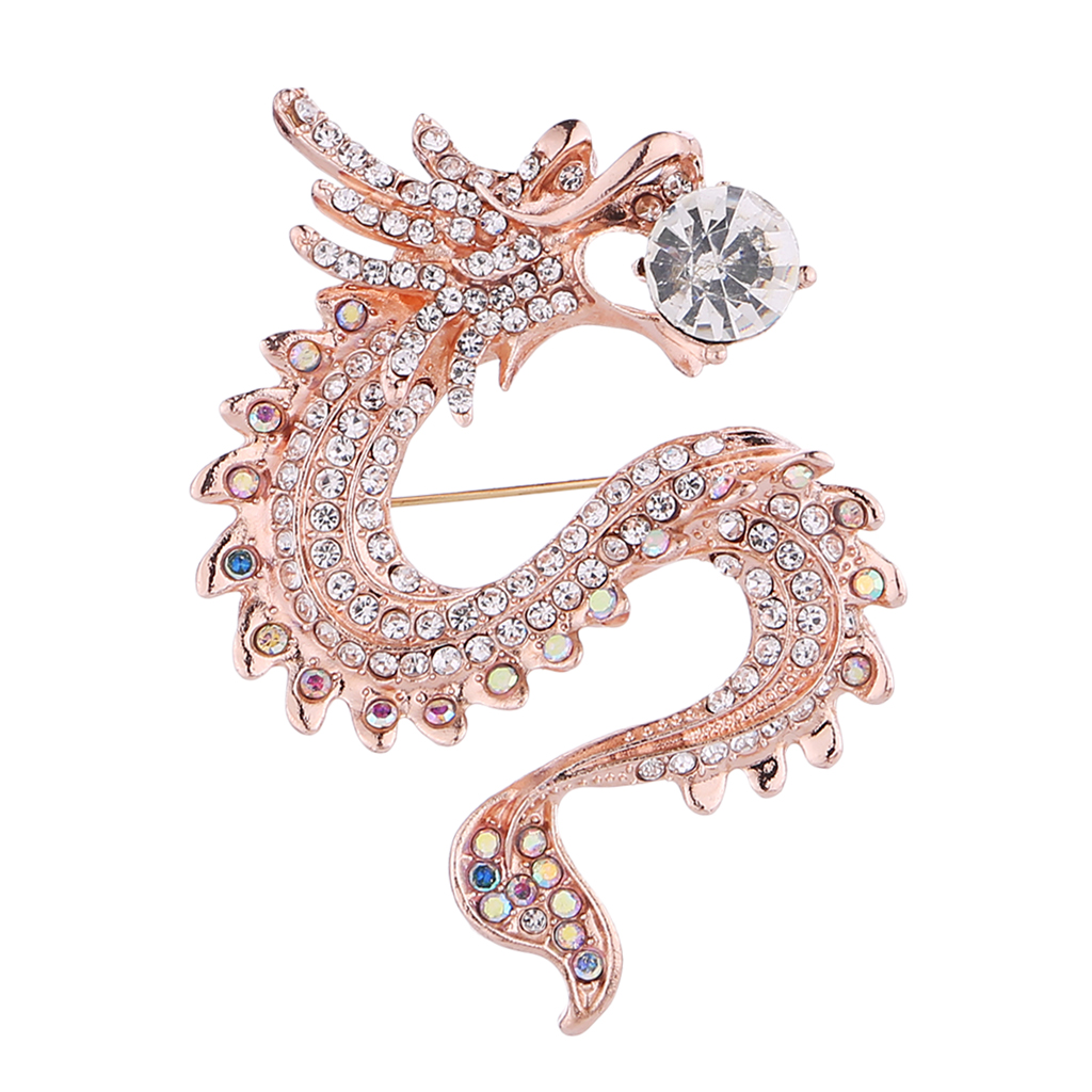 

Men Retro Style Dragon Brooch Corsage Party Badge Jewelry