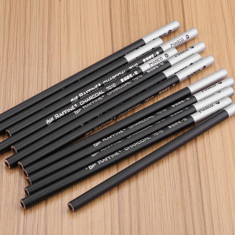 

12pcs Neutral/Soft Charcoal Pencil Set Professional Art Drawing Sketching Pencils Stationery sketching charcoal pencil set