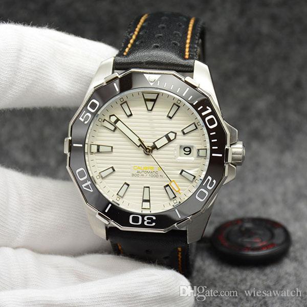 

New Precision Mens Watches Leather Strap Sport Wristwatches Designer Automatic 2813 Movement Luminous Male Watch, Customize