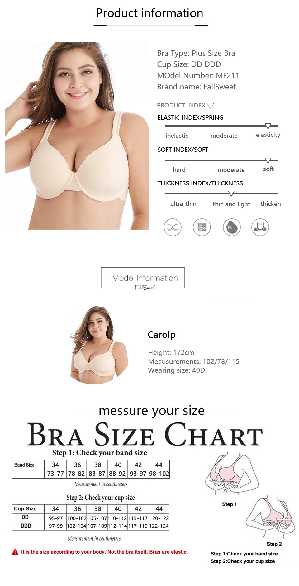 dddd bra size