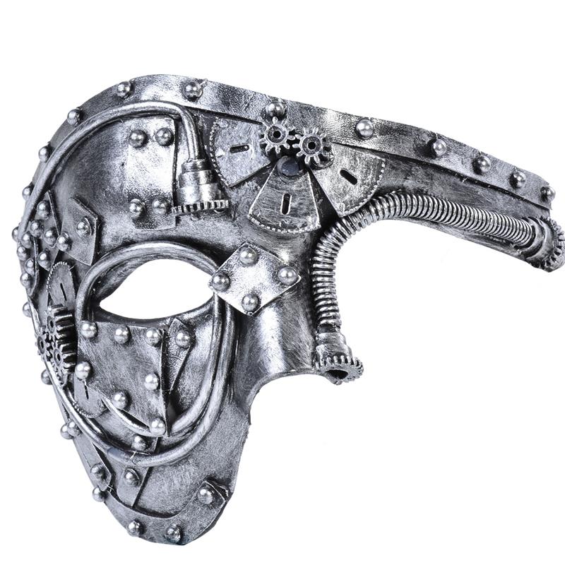 

New Arrival Costume Mask Vintage Steampunk Half Face Halloween Party Masquerade Mask