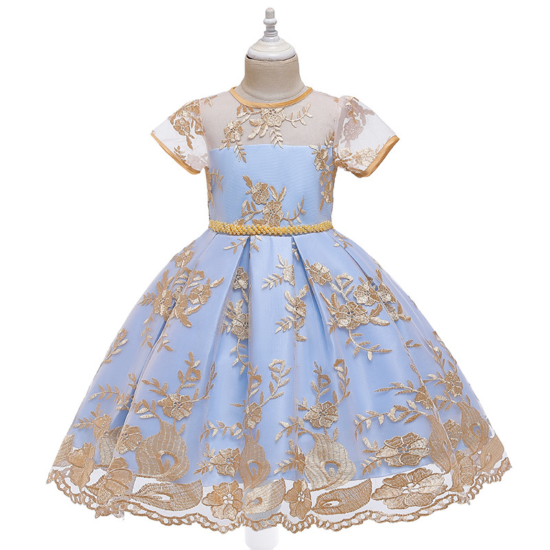

Girls Princess Dresses Bow Lace Sash Sequins Tutu Ball Gown Dress Baby Girl Clothes Girls Ruffle Dress 07, Mixed color or remark