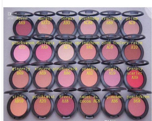 

Makeup Shimmer Blush Sheer Tone Blush 24 Different Colors No Mirrors No Brush 6g, Mixed color